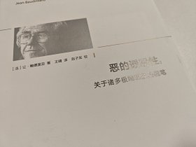 恶的透明性：关于诸多极端现象的随笔/精神译丛