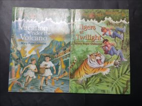 两本 Vacation Under the Volcano Tigers at twilight. Magic tree house13 19两册