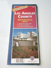 外文地图 美国 洛杉矶都会区详图 1999