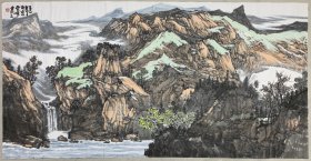 得自作者本人，终身保真 ——杜云峰，中国艺术研究院研究生院创作基地教授，北京翰林职业学院客座教授，中国美术家协会会员。山水画创作委员会副主任，北京好友画会执行副主编。他擅长中国山水写生。