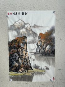 【保真字画】莫华娟，三开，起拍价300元 莫华娟，女，法号净琳居士，壮族，广西桂林人，毕业于广西师大美术系国画专业，先后受教于著名画家施云翔，黄格胜，石齐等教授。现任：北京工商大学继续学院客座教授;中国华人美术家协会副秘书长