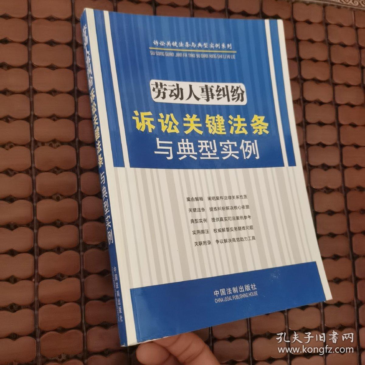 诉讼关键法条与典型实例系列：劳动人事纠纷诉讼关键法条与典型实例