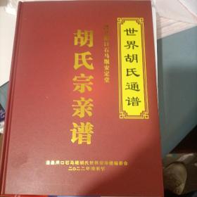 世界胡氏通谱 胡氏宗亲谱 澧县闸口石马堰安定堂