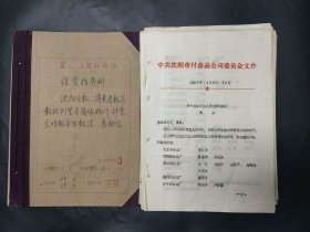 沈阳市皇姑副食品商场资料 1980-1990 80年代90年代资料 剪报等 还有一些没有拍照片 皇姑区副食