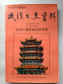 武汉文史资料 武汉少数民族史料专辑 1995年第1辑