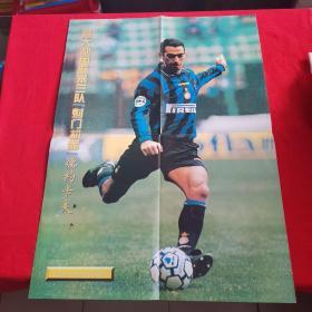 足球星海报：意大利国际米兰队“射门机器”--德约卡夫 单面