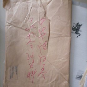 中华诗词学会会议论文资料…第十届中华诗词研讨会论文，共约十八份外有一纸袋装，