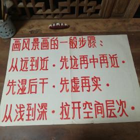 美术字（手写）24
画风景画的步骤。

店内商品分类“80－90年代美术字”一起销售，不单卖。