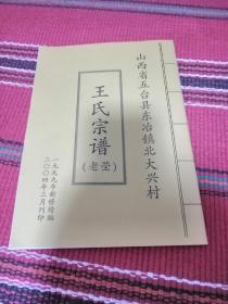 山西省五台县东冶镇北大兴村王氏宗谱