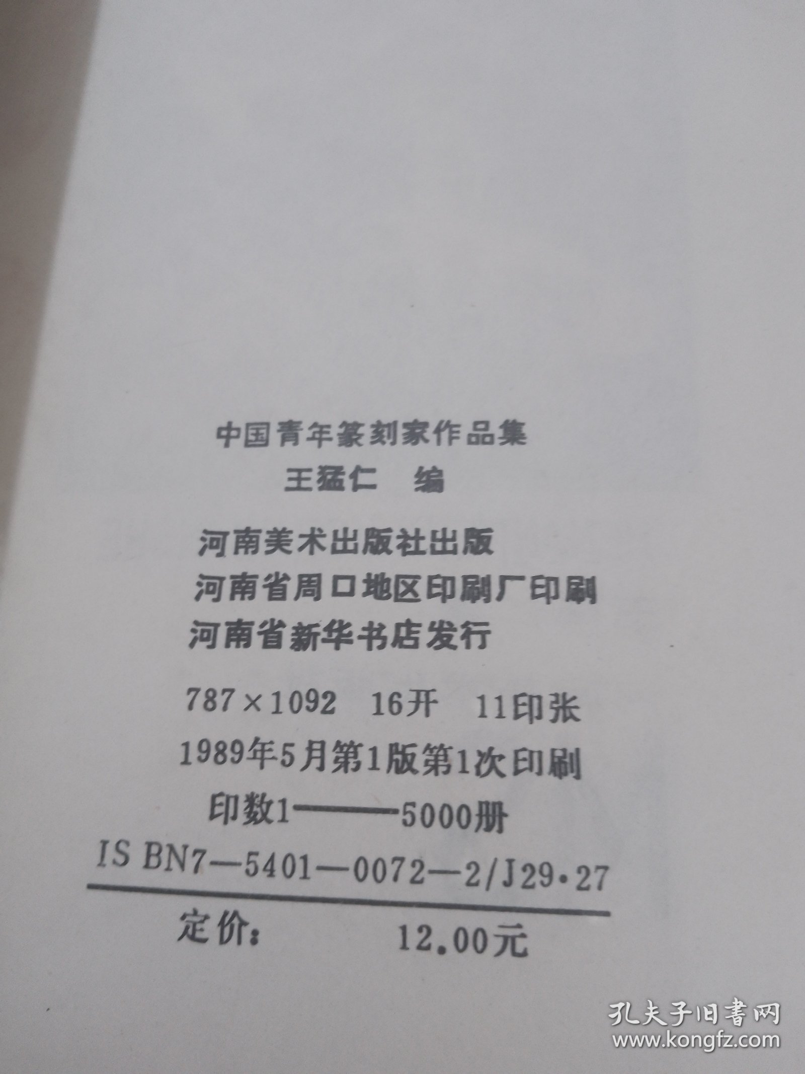 中国青年篆刻家作品集