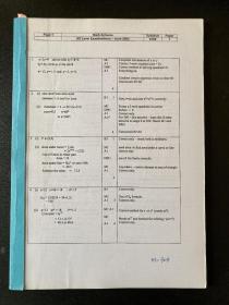 CIE AS level Examination Mark Scheme for 9709 Mathematics: June 2002-October/November 2012