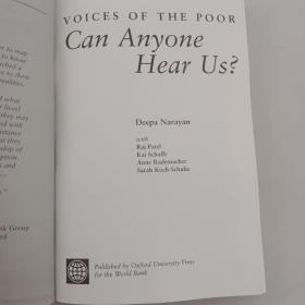 VOICES OF THE POOR Can Anyone Hear Us？