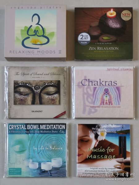 癒系修心瞑想轻音乐CD 瑜伽Yoga 水疗SPA 禅意放松Zen Relaxation 七轮Chakras 印度Gayathri Mantra 日本Buddism法华经冥想 鼓乐+世界各民族宗教传统圣歌（美洲原住民、印度教、玛雅文明、西藏、希伯来，Om Mani Padme Hum等名曲） James Asher名盘光之舞 水泽有一（始皇帝原声作者演奏者）爱琴海主题专辑 自藏品 议价出
