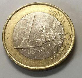 欧元硬币：1欧元（德国2002）