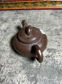 注浆竹段紫砂壶一把