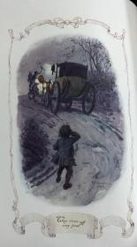 豪华羊犊皮精装：The Vicar of Wakefield 《威克斐牧师传》1904年初版豪华烫金vellum羊犊皮封面特装本， 插画大师C. E. Brock 绘本豪华满堂烫金精装古董书 24张早期套色插图 品相绝佳