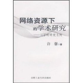 正版 网络资源下的学术研究—以丁玲研究为例  许馨  著 合肥工业大学出版社