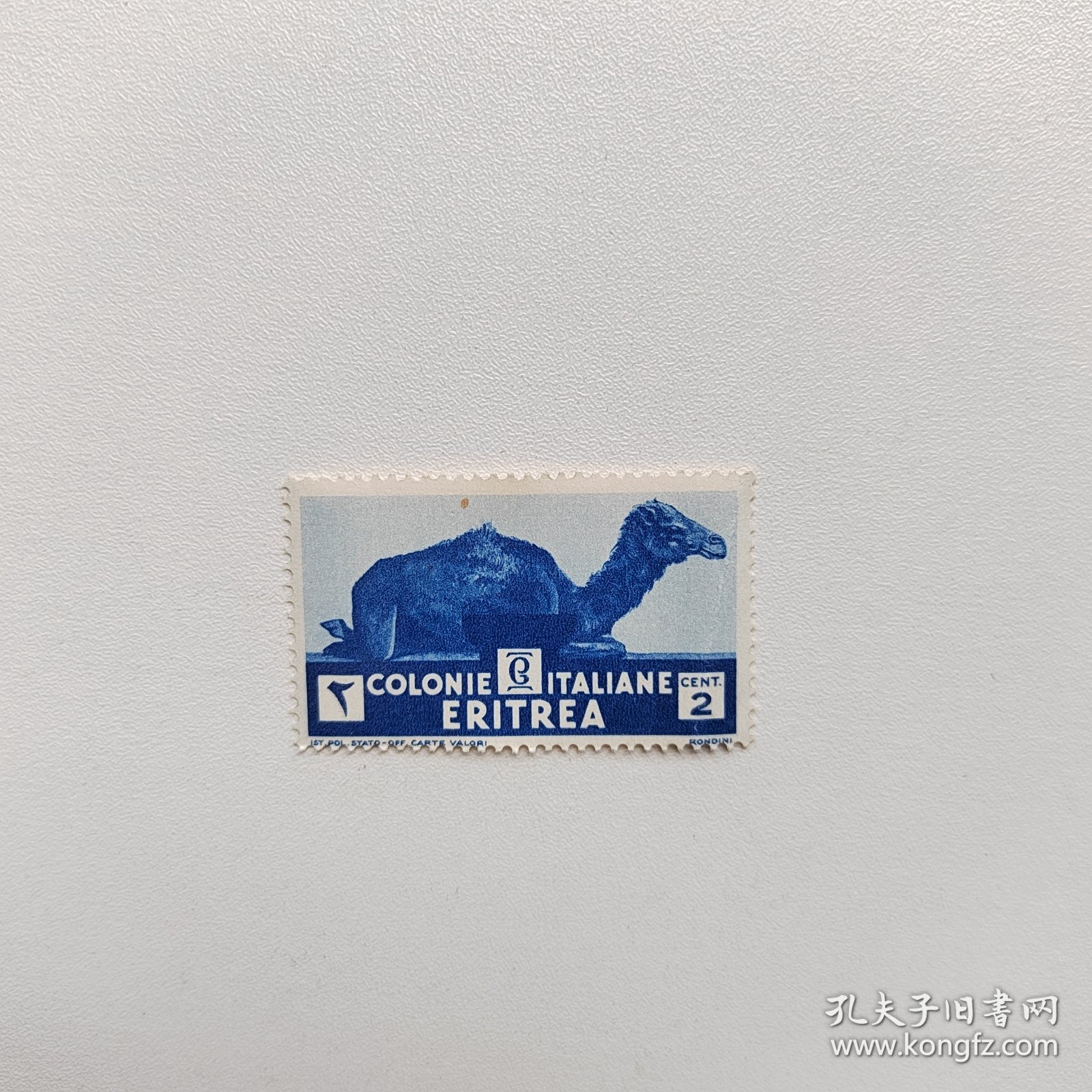 外国邮票 厄立特里亚邮票1933年动物骆驼 新票1枚 如图有折