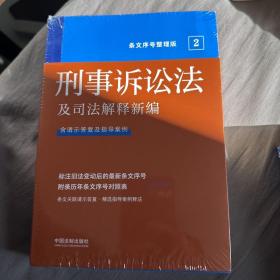 2022刑事诉讼法及司法解释新编（条文序号整理版）