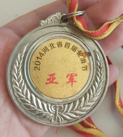 河北省首届轮滑节 亚军奖牌