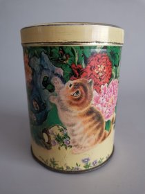 改革开放时期的猫咪茶叶盒