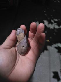 微型奇石:涪江精品人像把玩石
