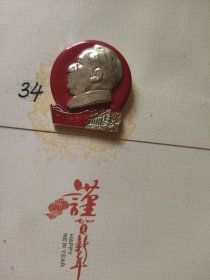 向九大献厚礼，支农纪念像章