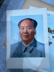 16开，1972年，纪念毛主席（在延安文艺座谈会上的讲话）《湖北美术作品选》 16张1套合售