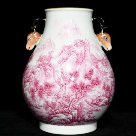《精品放漏》雍正玛瑙红尊——清代瓷器收藏