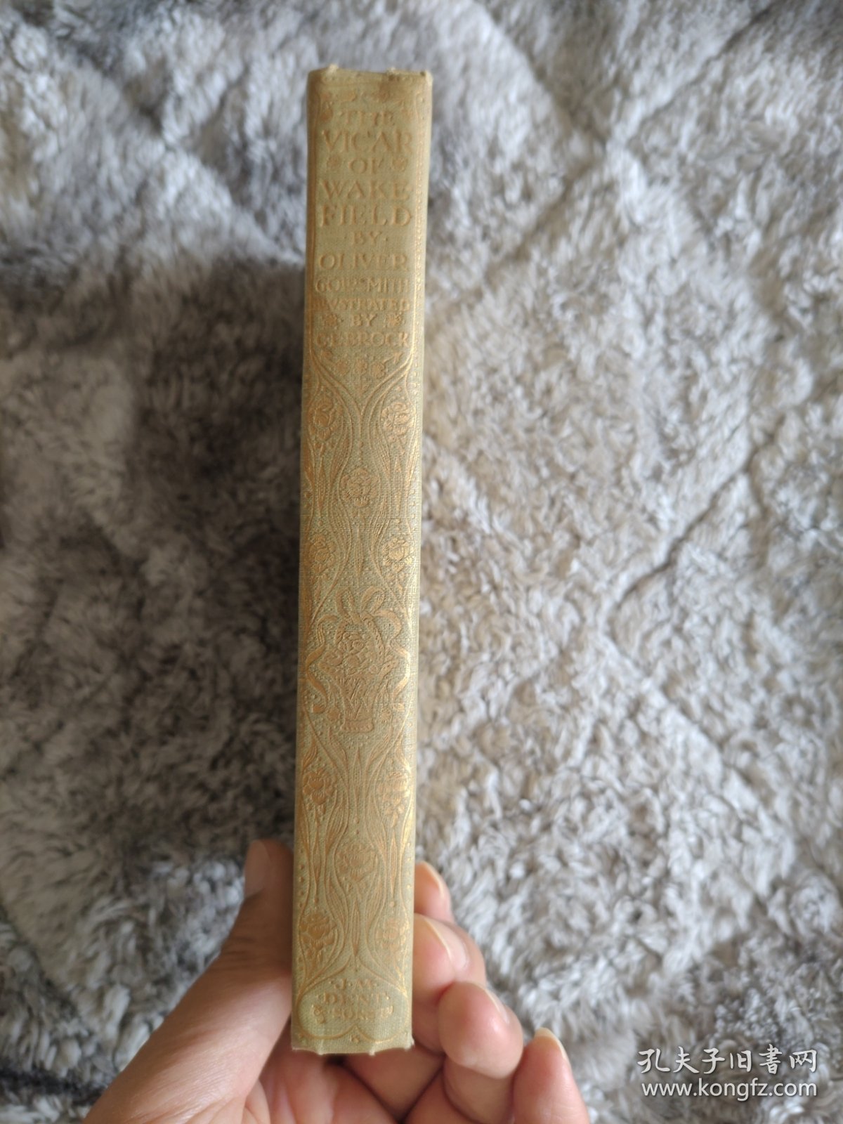 1904 Oliver Goldsmith - The Vicar of Wakefield 小说名著《威克斐牧师传》25张秀丽水彩插图 满堂烫金精装