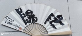 白砥书法成扇作品