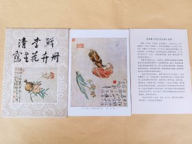 清 李鱓写生花卉册（函装12张全）