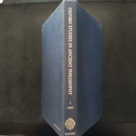 【英文原版书】OXFPRD STUDIES IN ANCIENT PHILOSOPHY Volume Ⅰ 1983