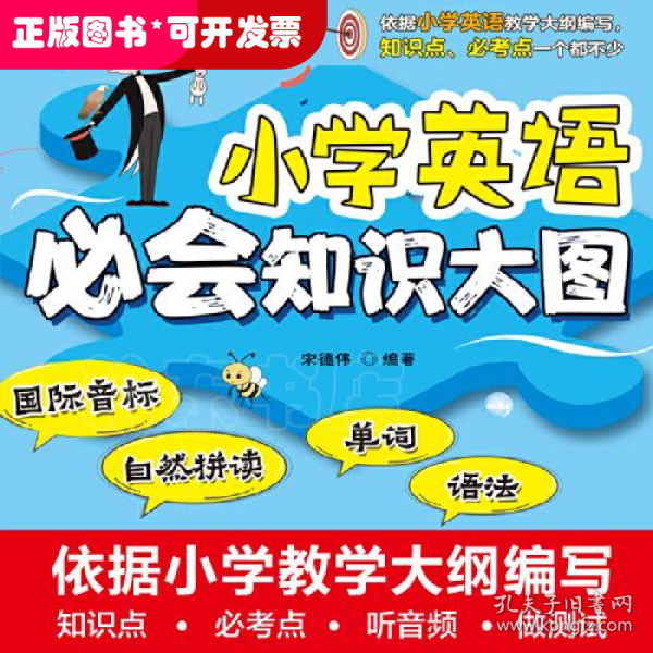 小学英语必会知识大图（国际音标、自然拼读、单词、语法）