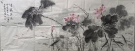 【终身保真书画，展览作品】纪荣耀，180X70cm！
         天津市人。1957年出生，自署闲云斋。毕业于天津美术学院，现为中国美术家协会会员，天津湖社画会副秘书长，天津市河东区美术家协会理事，津门画院画师、理事，天津市政协书画研究会会员。