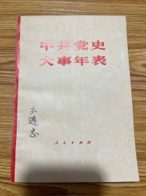 中共党史大事年表（1981年一版一印）