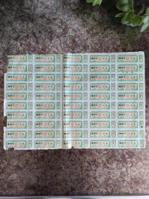 1975年内蒙古自治区布票壹市寸一整版50张（蒙汉文）