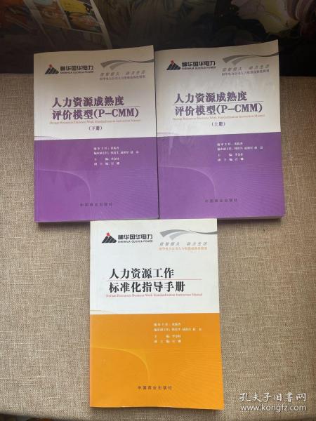 人力资源工作标准化指导手册、人力资源成熟度评价模型（P-CMM）上下 三本合售