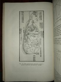 【中医】苏联国家医学文献出版社1961年一版一印长方形16开布面浅压花硬精装全190页，印含多位中医老祖相及多幅中医诊疗及穴位示意图，品好包邮挂刷