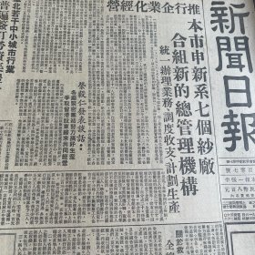 荣毅仁发表谈话！劳动政策与劳动部的任务，李立三。章乃器。（永不消失的电波原型）李白、秦鸿钧、张困齐、严庚初、周宝训、杨竹泉、黄秉乾、吕飞巡、焦伯荣、郑伟、朱聚生等十二名烈士一周年！《新闻日报》