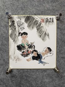 周思聪卡板 画芯尺寸27×24