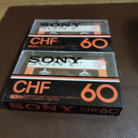 SONY CHF 60（原塑封全新）空白录音磁带2盘
