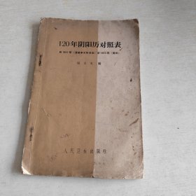 120年阴阳历对照表