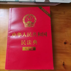 中华人民共和国民法典（大字版32开大字条旨红皮烫金）2020年6月新版