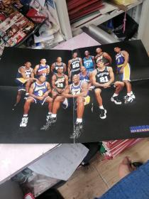 篮球海报鳄鱼大嘴 NBA复古海报珍藏系56 1998西部全明星  艾格达拉