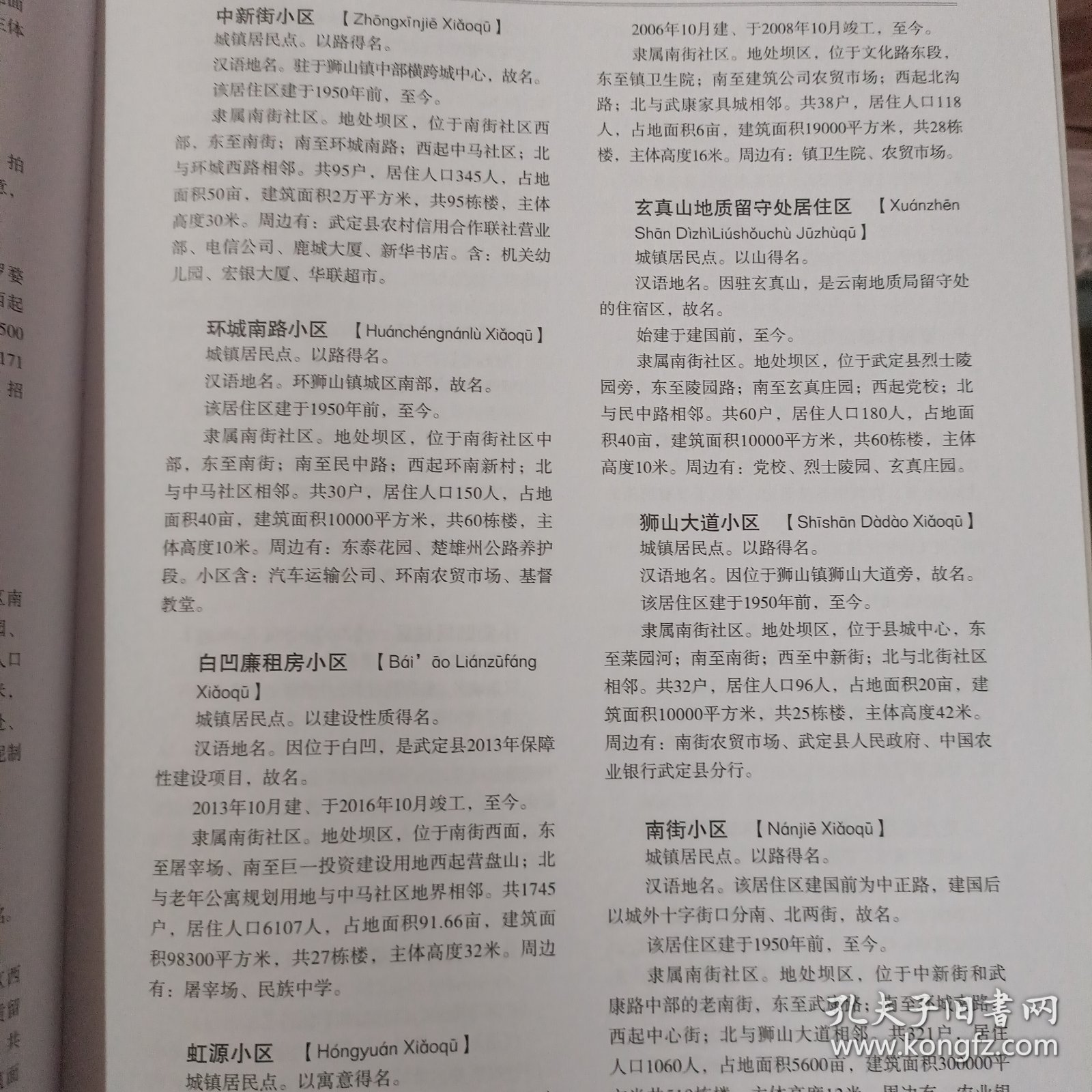 武定县地名志