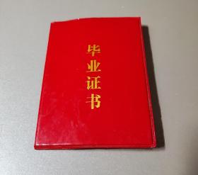 1990年小学毕业证书(64开)