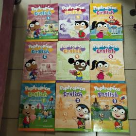 培生少儿美语教材Poptropica English1教材+2（教材+练习）+3（教材+练习）+4练习+5练习+6（教材+练习），（9本合售）