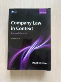 Company law in context: Text and materials（second edition）前部分下划线和字迹