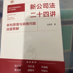 新公司法二十四讲：审判原理与疑难问题深度释解